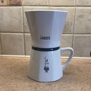 Bialetti - 2 Cup Porcelain Pourover Coffee Dripper with Mug